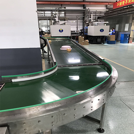 PVC Belt 90 Degree Curve Conveyor