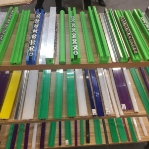 Different UHMW conveyor wear strip profiles for plastic chain conveyor guide applications
