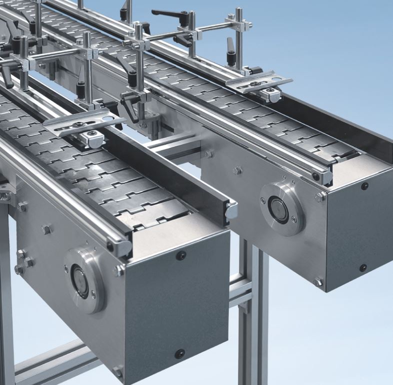 stainless steel belt conveyor Front view