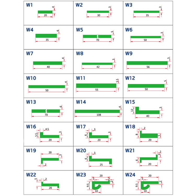 UHMWPE Conveyor Wear Strip Specifications