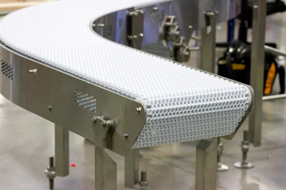Curved Modular Belt Conveyor System