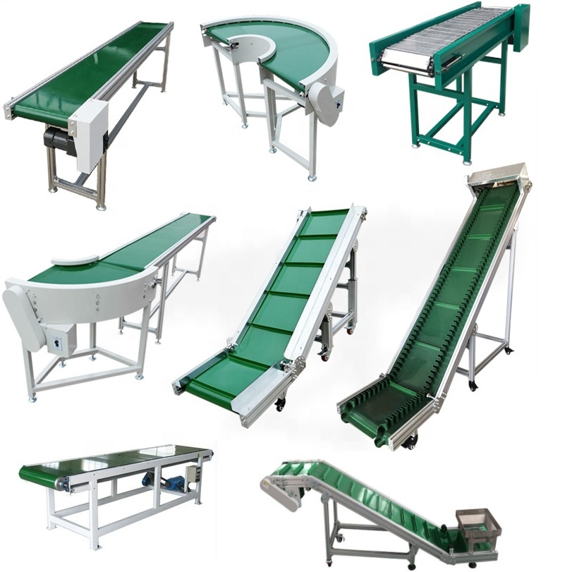 PVC Belt Conveyor Systems - Straight, Curved & Incline Types